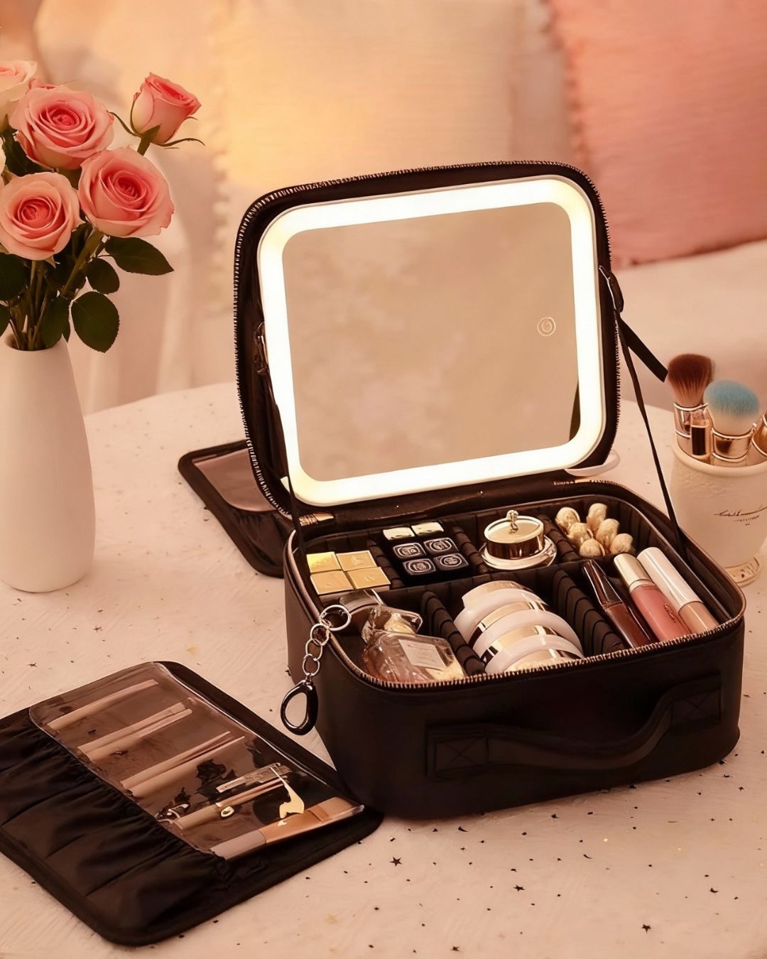Maletín LED Profesional con Maquillaje