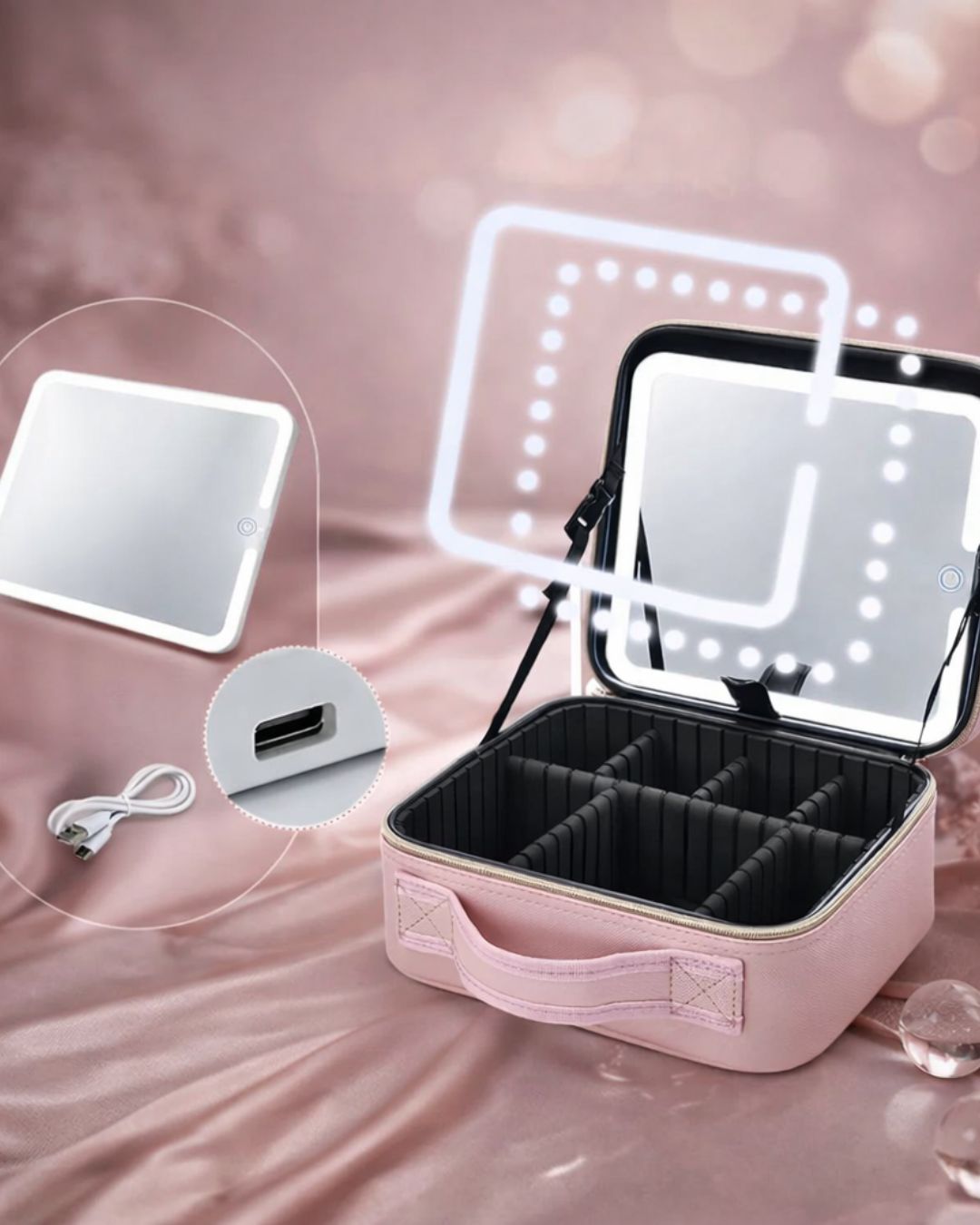 Maletín LED Profesional con Maquillaje